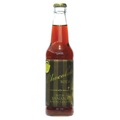 GOURMET CHOCOLATE BANANA SODA 12 OZ BOTTLE