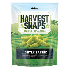 Harvest Snaps Baked Green Pea Snacks, Lightly Salted Gluten Free Veggie  Crisps, 6 oz