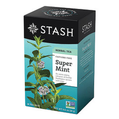 STASH SUPER MINT HERBAL TEA 18 CT BOX