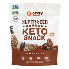 OZERY CHOCOLATE SUPER SEED CRUNCH KETO SNACK 5.3 OZ BAG