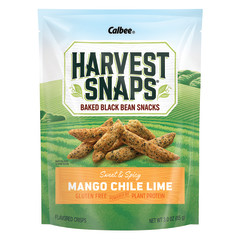 CALBEE HARVEST SNAPS MANGO CHILI LIME BLACK BEAN CRISPS 3 OZ POUCH