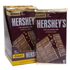 HERSHEY'S MILK CHOCOLATE WITH ALMONDS GIANT BAR 6.8 OZ