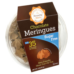 KRUNCHY MELTS SUGAR FREE CHOCOLATE MERINGUES 2 OZ TUB