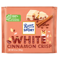 RITTER BAR WHITE CINNAMON CRISP WINTER EDITION 3.5 OZ