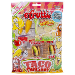 EFRUTTI TACO TWOSDAY GUMMI CANDY 2.7 OZ PEG BAG