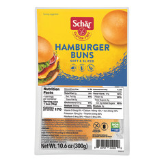 SCHAR GLUTEN FREE HAMBURGER BUNS 10.6 OZ POUCH