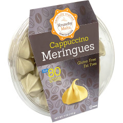 KRUNCHY MELTS CAPPUCCINO MERINGUES 4 OZ TUB