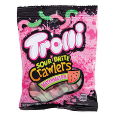 TROLLI WATERMELON SOUR BRITE CRAWLER 5 OZ PEG BAG