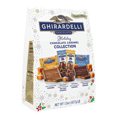 GHIRARDELLI CHOCOLATE CARAMEL SQUARES ASSORTED 15 OZ BAG