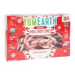 YUMEARTH ORGANIC MINI CANES 30 PIECE BOX