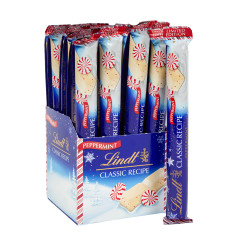 LINDT CLASSIC RECIPE PEPPERMINT WHITE CHOCOLATE 1.2 OZ STICK