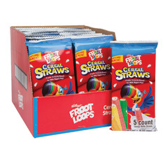 KELLOGG'S FROOT LOOPS CEREAL STRAWS 5 PIECE 1.76 OZ BAG