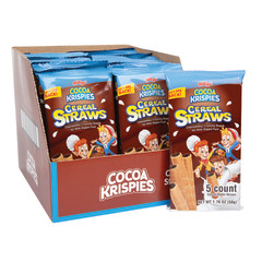 KELLOGG'S COCOA KRISPIES CEREAL STRAWS 5-PIECE 1.76 OZ BAG