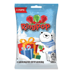 RING POP CHRISTMAS 3 PIECE 1.05 OZ PEG BAG