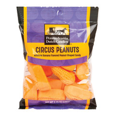 PDC CLEAR WINDOW BAG CIRCUS PEANUTS PEG BAG 3.75 OZ