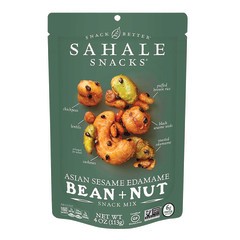 SAHALE ASIAN SESAME EDAMA BEAN + NUT MIX 4 OZ POUCH