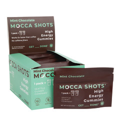 MOCCA SHOTS MINT CHOCOLATE GUMMIES 0.5 OZ