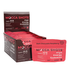 MOCCA SHOTS DARK CHOCOLATE RASPBERRY GUMMIES 0.5 OZ