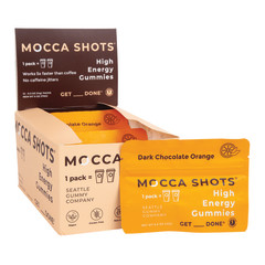 MOCCA SHOTS DARK CHOCOLATE ORANGE GUMMIES 0.5 OZ