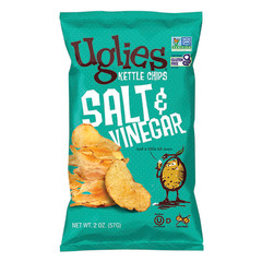 UGLIES SALT & VINEGAR KETTLE POTATO CHIPS 2 OZ BAG