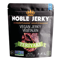 NOBLE JERKY VEGAN JERKY TERIYAKI 2.47 OZ POUCH