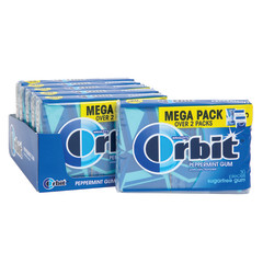 ORBIT GUM PEPPERMINT 6 COUNT MEGA PACK