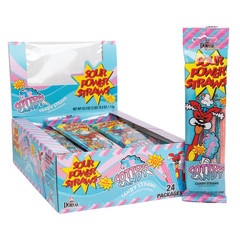 SOUR POWER STRAWS COTTON CANDY 1.75 OZ