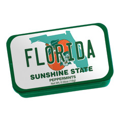 FLORIDA LICENSE PLATE MINT TIN 0.56 OZ *FL DC ONLY*