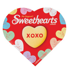 THE ORIGINAL SWEETHEARTS CONVERSATION HEARTS 5 OZ HEART BOX - PK6