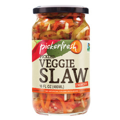 PICKERFRESH PICKLED VEGGIE SLAW 16 OZ JAR