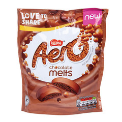 NESTLE AERO MILK CHOCOLATE MELTS 3.24 OZ POUCH