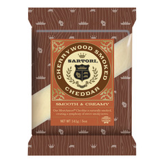 SARTORI CHERRYWOOD SMOKED CHEDDAR (CUTS) 5 OZ BAG