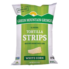 GREEN MOUNTAIN GRINGO ORGANIC WHITE TORTILLA STRIPS 8 OZ BAG