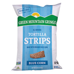 GREEN MOUNTAIN GRINGO ORGANIC BLUE TORTILLA STRIPS 8 OZ BAG