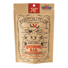 RIGHTEOUS FELON VICTORIOUS B.I.G BEEF JERKY 2 OZ POUCH