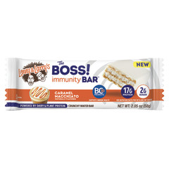 LENNY & LARRY'S CARAMEL MACCHIATO THE BOSS! IMMUNITY BAR 1.69 OZ