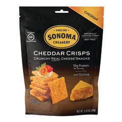 SONOMA CREAMERY CHEDDAR CHEESE CRISPS 2.25 OZ POUCH