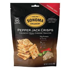 SONOMA CREAMERY PEPPER JACK CHEESE CRISPS 2.25 OZ POUCH