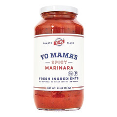 YO MAMA'S SPICY MARINARA PASTA SAUCE 25 OZ JAR