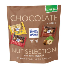 RITTER SPORT MINI 7 PIECE NUT SELECTION 4.12 OZ POUCH