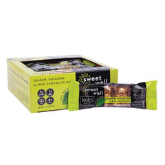 SWEETWELL CASHEW PISTACHIO & MILK CHOCOLATE 1.1 OZ KETO BARS