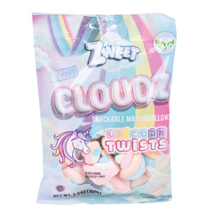 ZWEET CLOUDZ MARSHMALLOW UNICORN TWISTS 3.5 OZ PEG BAG