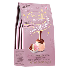 LINDT LINDOR NEAPOLITAN WHITE CHOCOLATE TRUFFLES MINI BAG .8 OZ