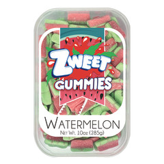 ZWEET GUMMY SOUR WATERMELON 10 OZ TUB *SF DC OLY*