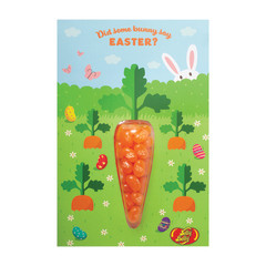 JELLY BELLY CARROT GREETING CARD 1 OZ