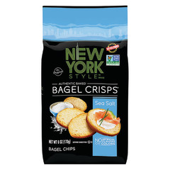 NY STYLE SEA SALT BAGEL CRISPS 6 OZ BAG