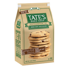 TATE'S VEGAN CHOCOLATE CHIP COOKIES 6 OZ BAG