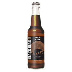 BLACK BEAR ROOT BEER SODA 12 OZ BOTTLE