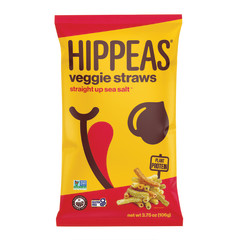 HIPPEAS VEGGIE STRAWS SEA SALT 3.75 OZ