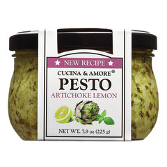 CUCINA & AMORE ARTICHOKE LEMON PESTO 7.9 OZ JAR